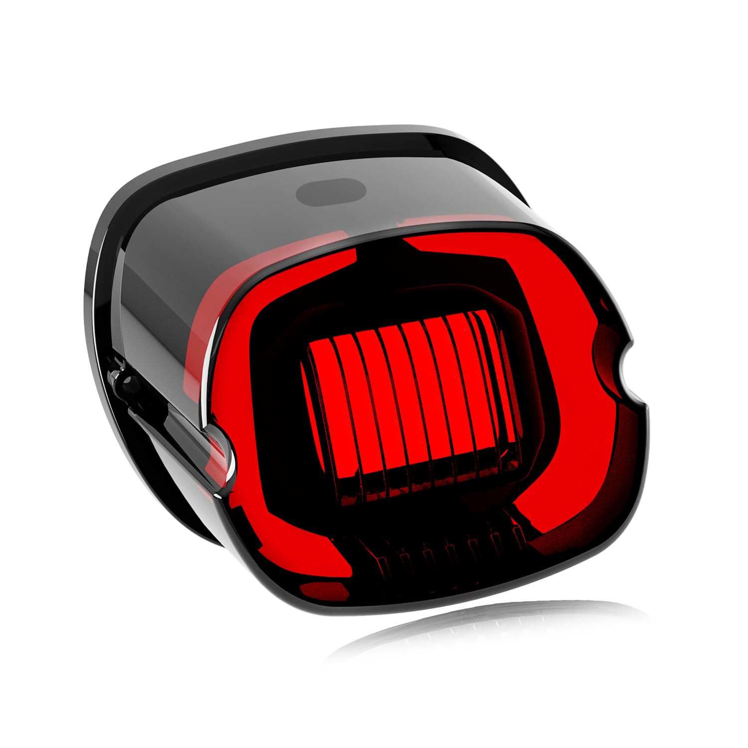 NTHREEAUTO taillight front view showing smoked lens and polished chrome accents for bold styling