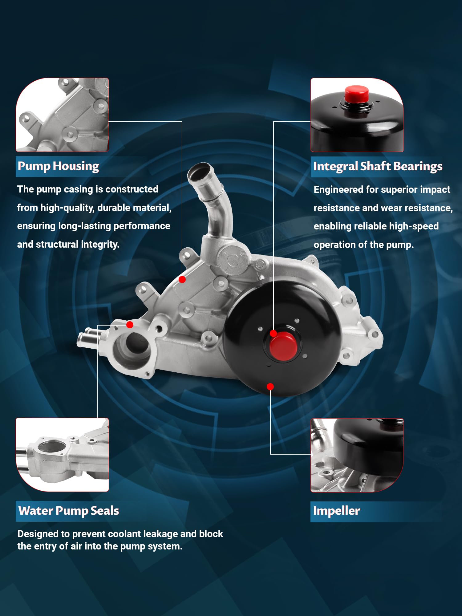 Ntoauto AW5104 installed in engine bay demonstrating direct-fit convenience