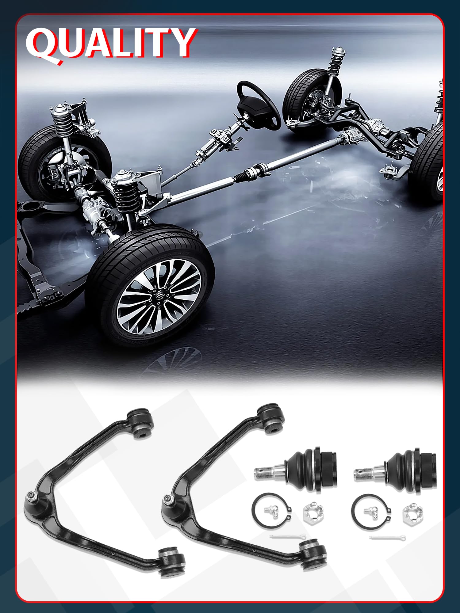 Ntoauto control arm bushing and ball joint angle illustrating precise fitment
