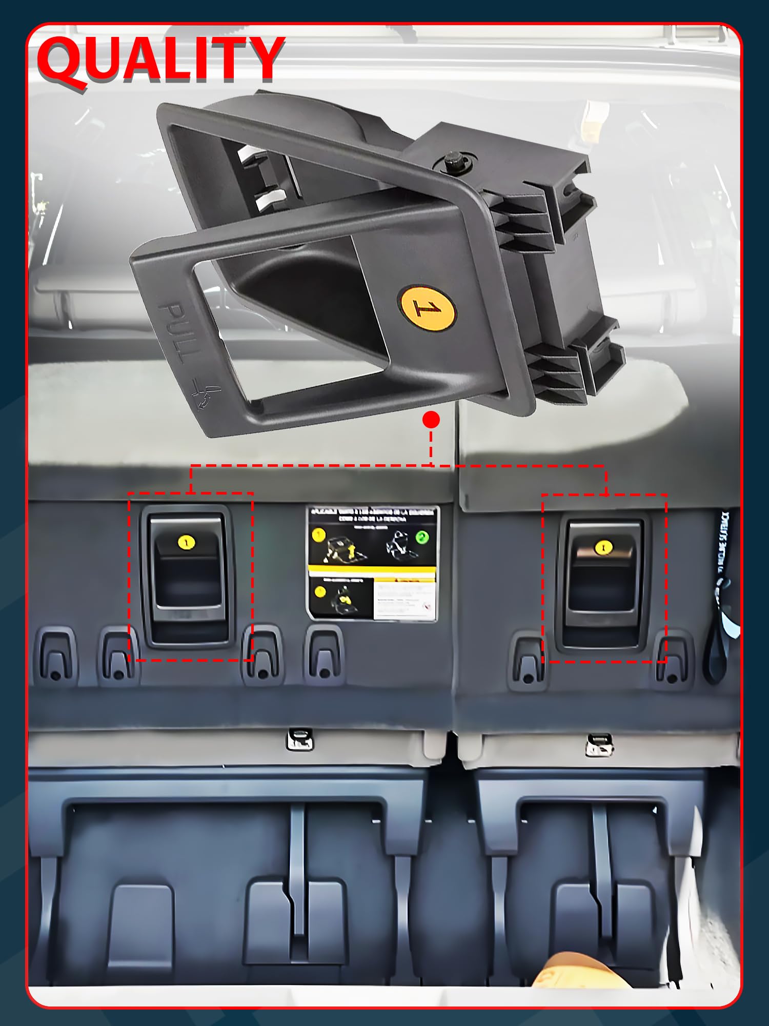 Ntoauto handle in Sienna interior showing restored seat-fold convenience