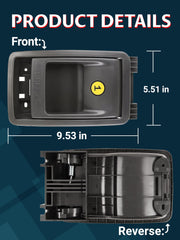 Ntoauto side profile of the latch illustrating smooth ergonomic grip