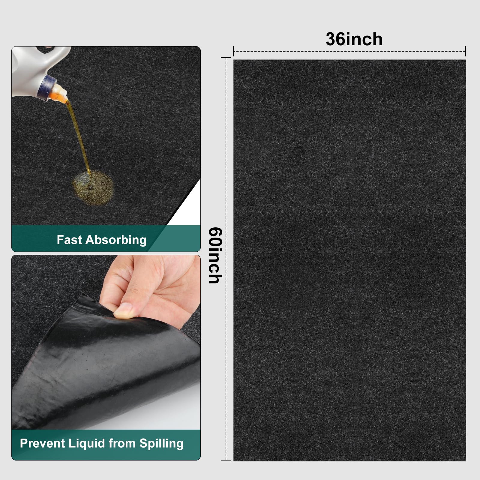 Nujzuir non-slip PE backing detail providing stable placement benefit