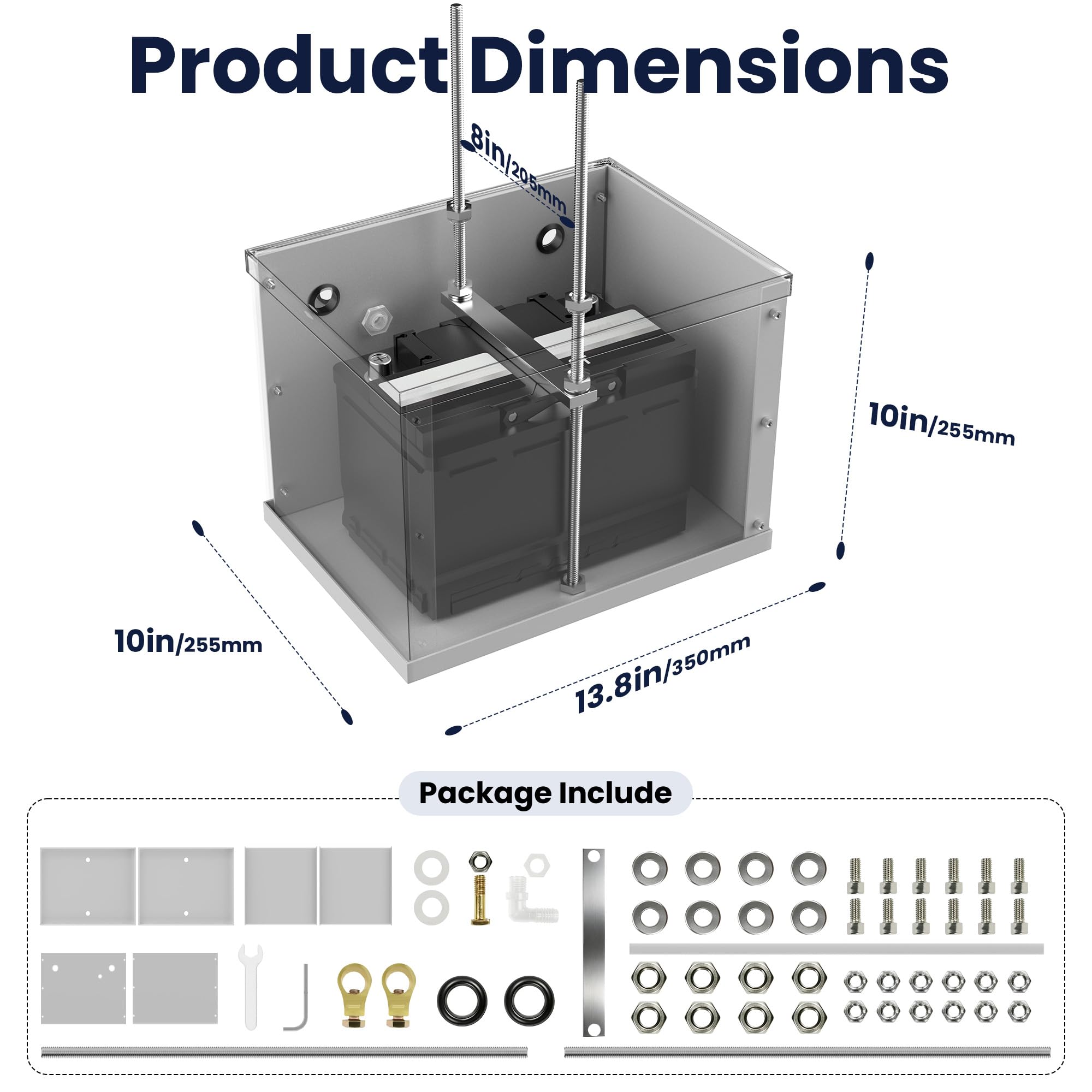 NUMAKY hardware and accessories laid out showing included parts benefit