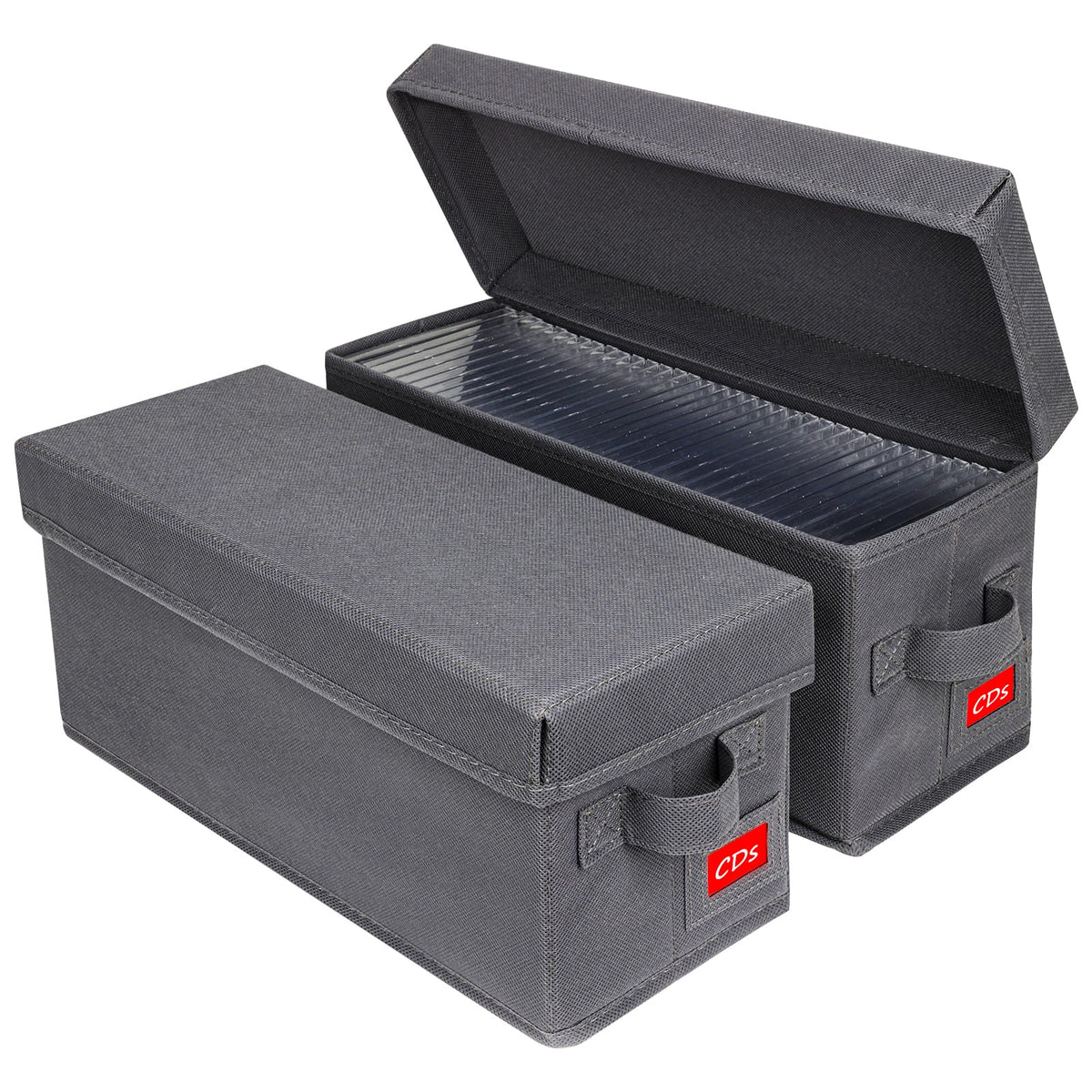 NUSWOR front packaging showing grey two-pack and protective lids, secure storage benefit