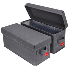 NUSWOR front packaging showing grey two-pack and protective lids, secure storage benefit