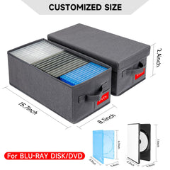 NUSWOR open storage box filled with DVD cases for quick, organized access