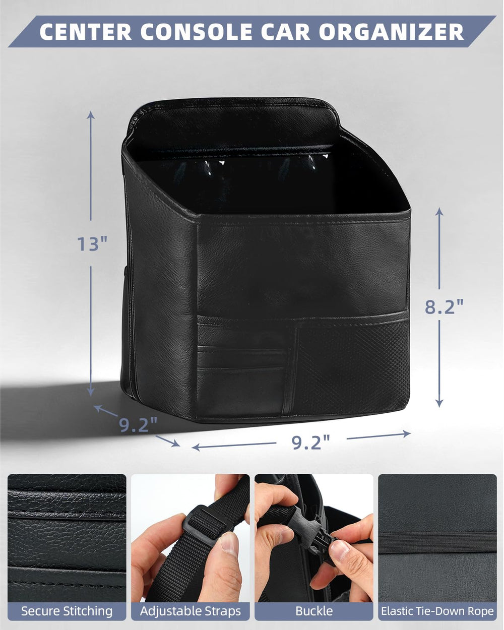 Nyiar expanded pocket holding purse and tablet for easy access
