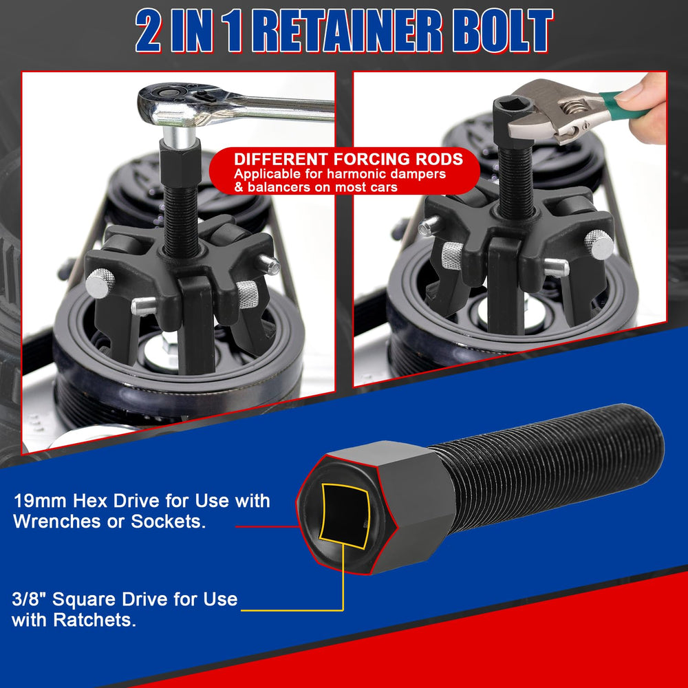 NYXOVA forcing screw detail demonstrating robust center-pulling strength