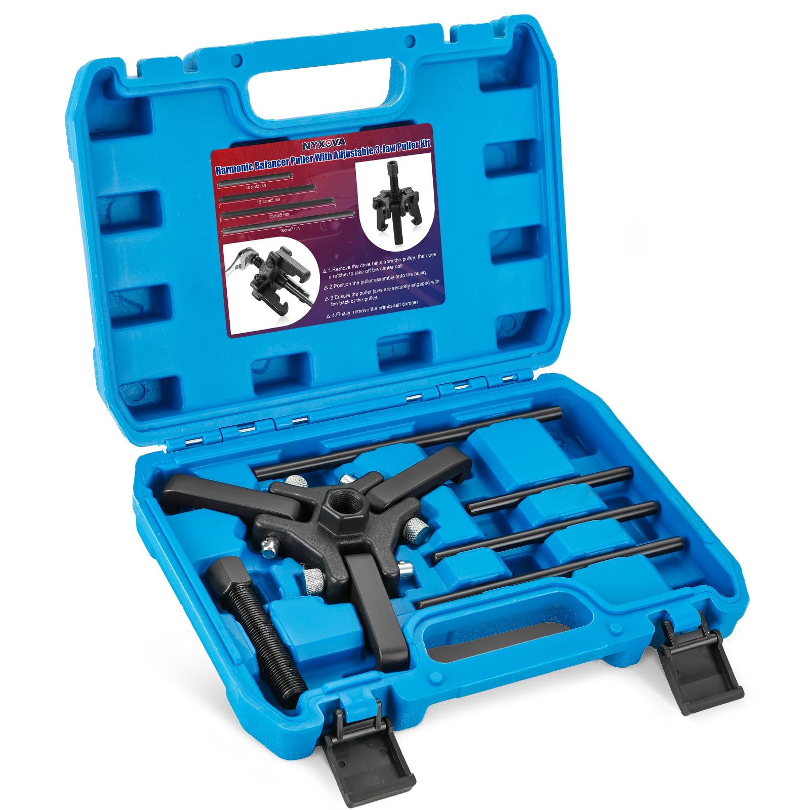 NYXOVA complete kit laid out showing organized components and quick setup benefit