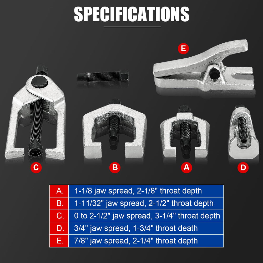 NYXOVA top view of five different puller shapes for versatile joint access