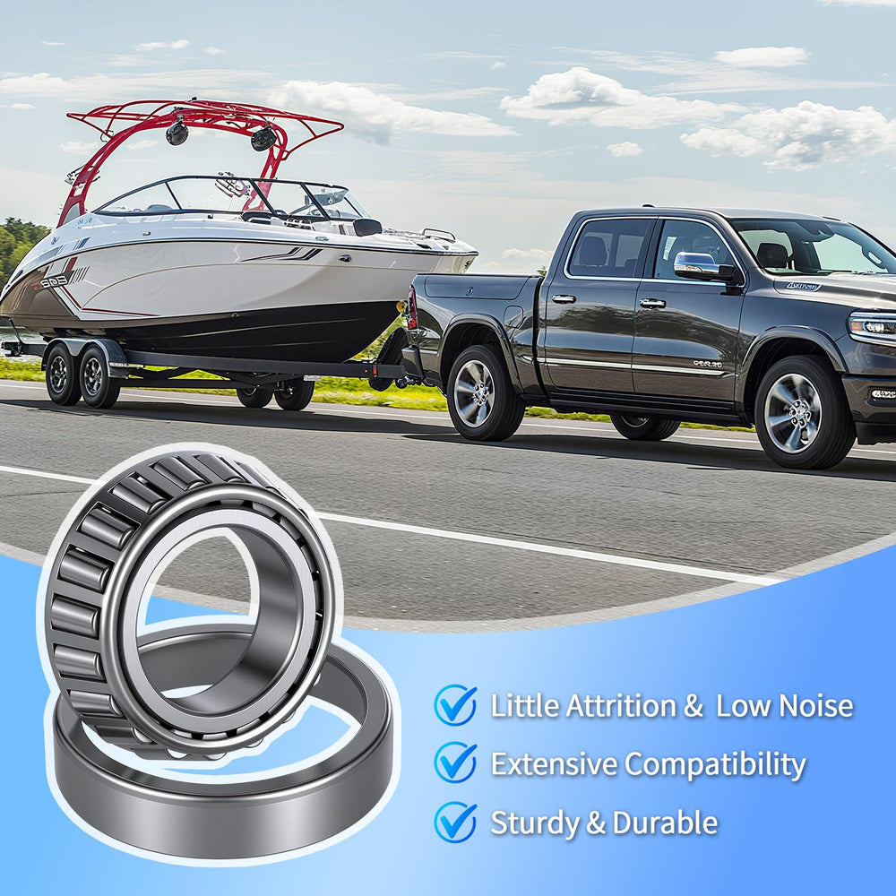 Oacdiel bearings and seal installed on trailer hub demonstrating ready-to-tow performance
