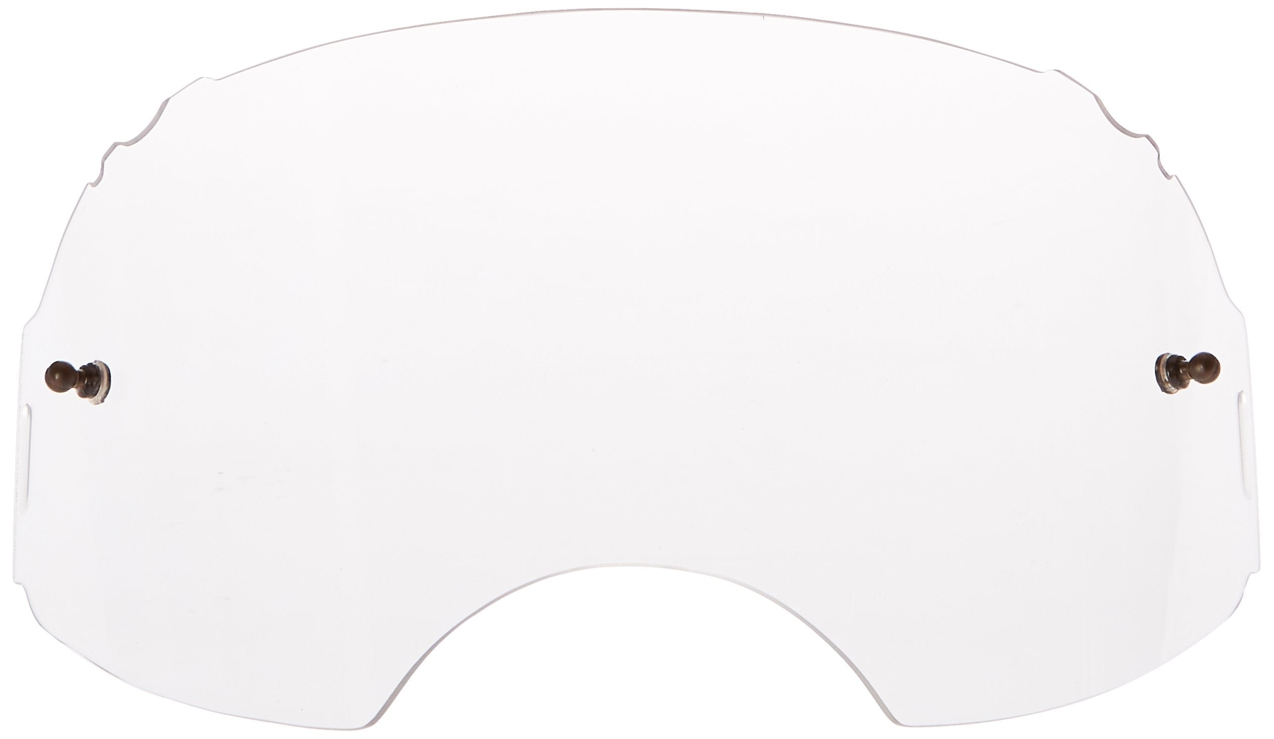 Oakley clear lens mounted in Airbrake MX frame demonstrating fit and improved visibility