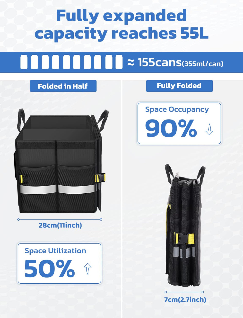 Oasser interior with dividers showing customizable compartments benefit organized packing