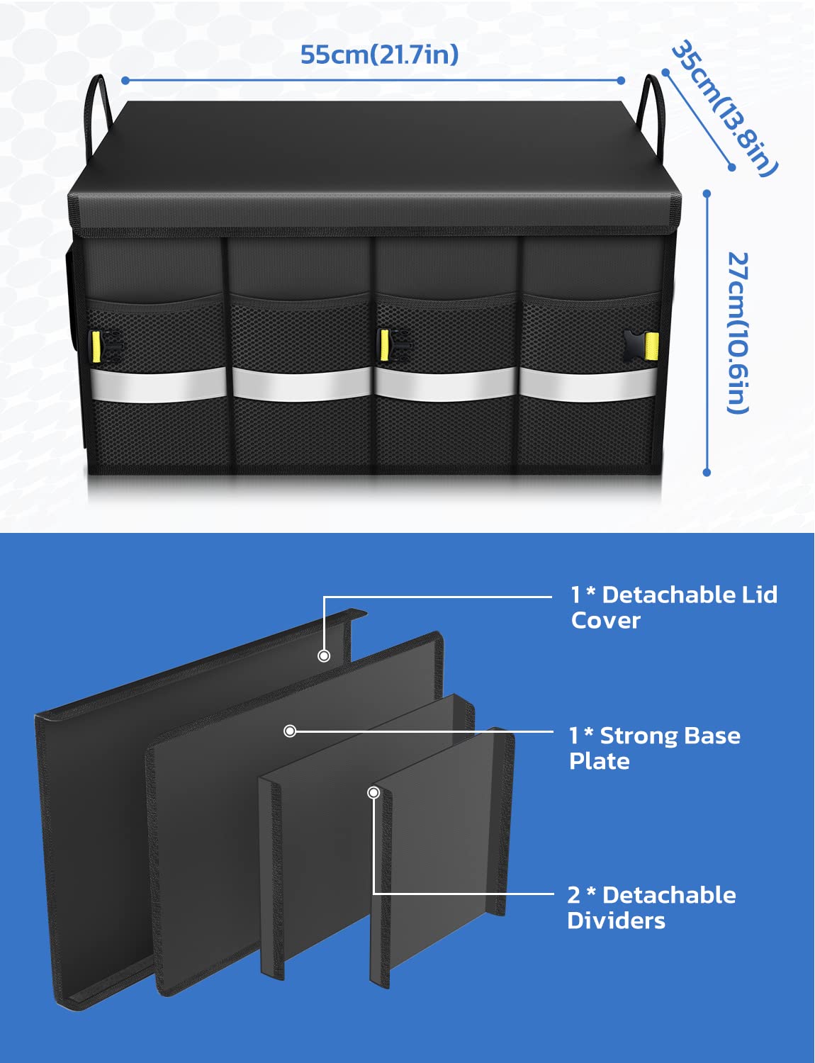 Oasser trunk organizer in car with groceries benefit keeps cargo neat on trips