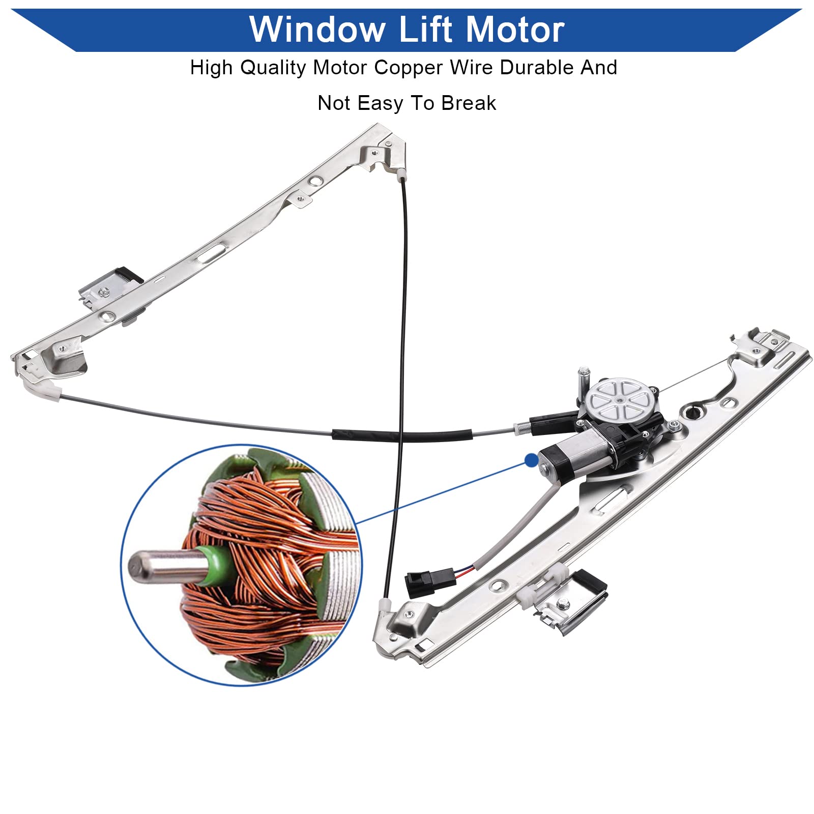 Obaee assembly installed in truck door showing restored window operation benefit