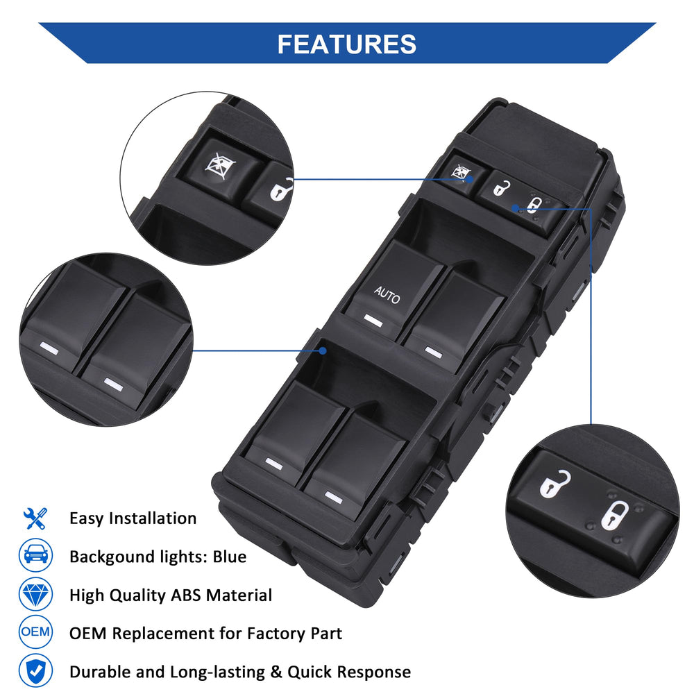Obaee button detail with labels for intuitive operation and improved usability