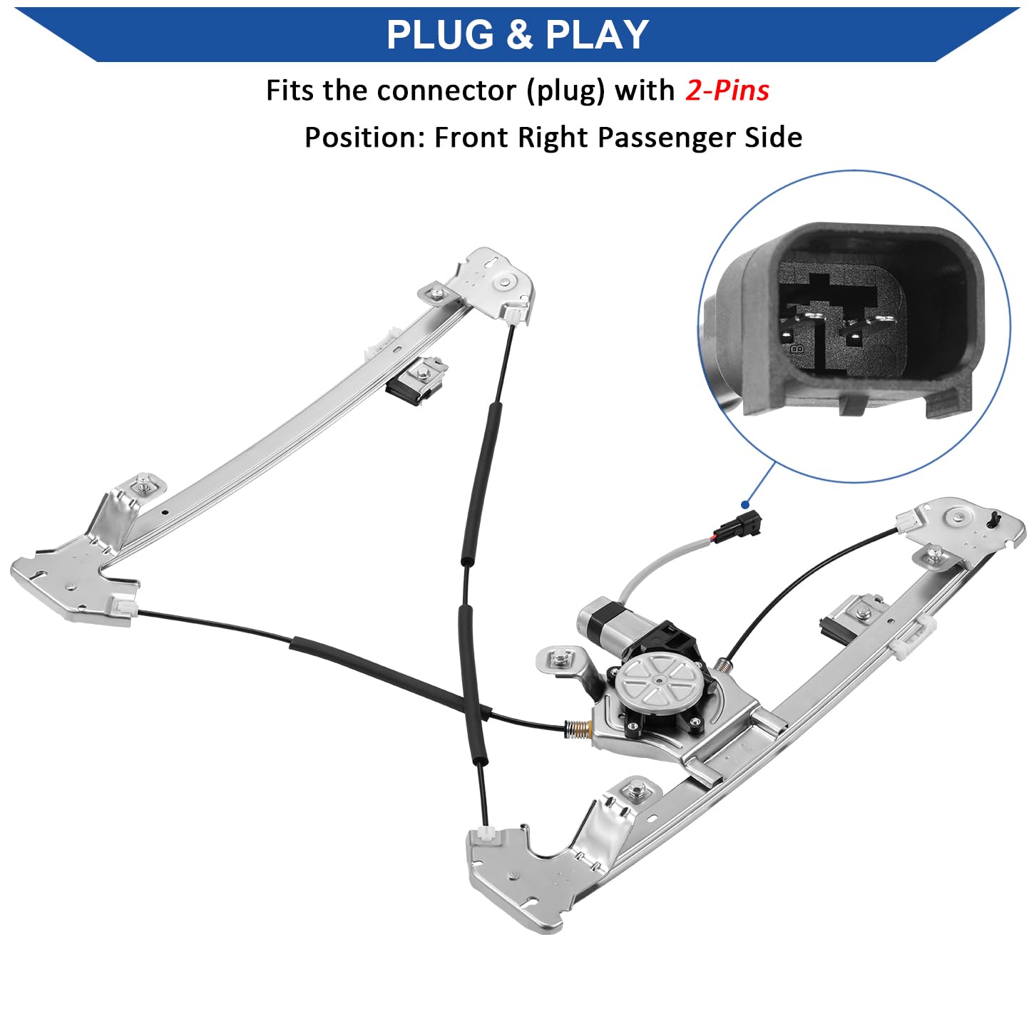 Obaee electrical connector detail showing plug compatibility and secure fit