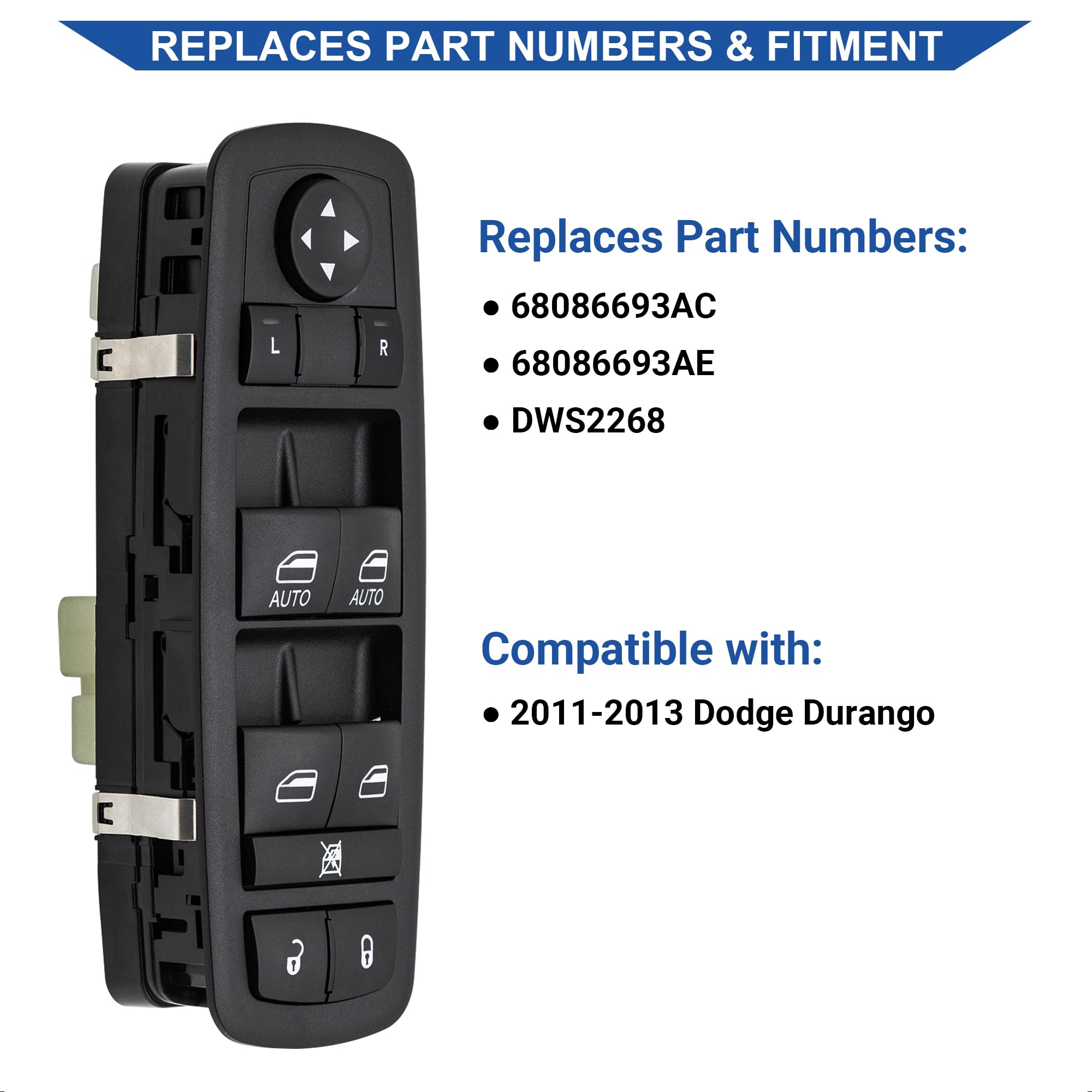 Obaee driver switch connector closeup showing pins for correct vehicle match