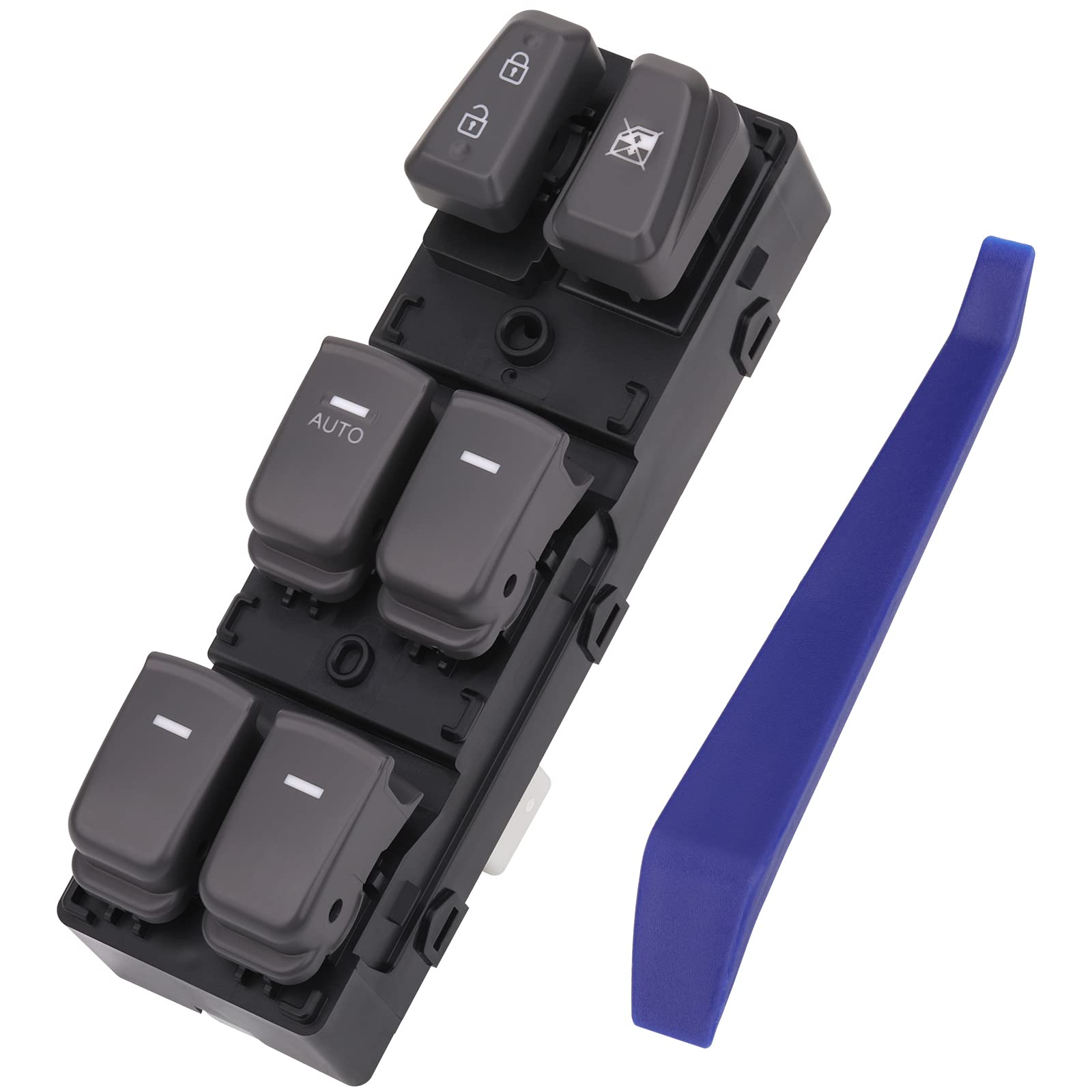 Obaee front panel view showing full driver-side controls and clean fit benefit