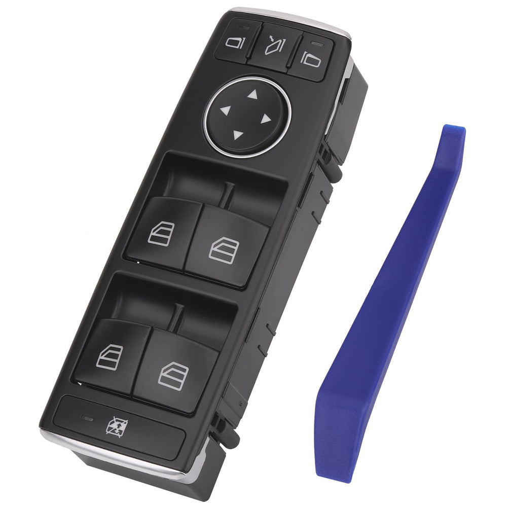 Obaee master power window switch front panel showing buttons and finish, clear usability benefit