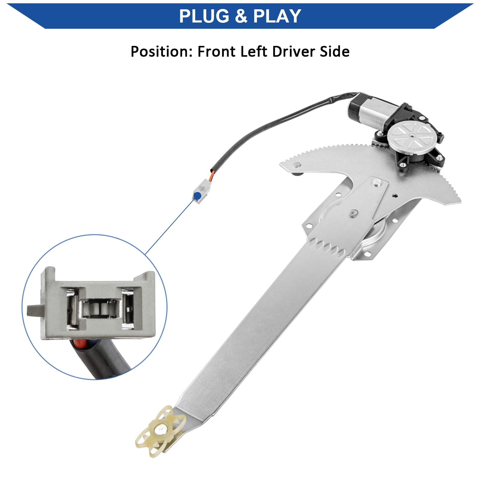 Obaee regulator track detail highlighting durable construction and smooth operation