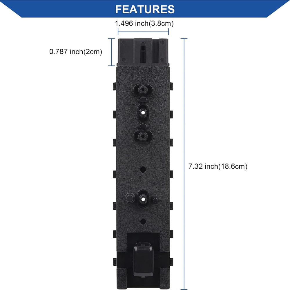 Obaee side profile highlighting mounting tabs for secure factory fit