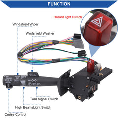 Obaee stalk lever detail illustrating textured grip for precise signaling control