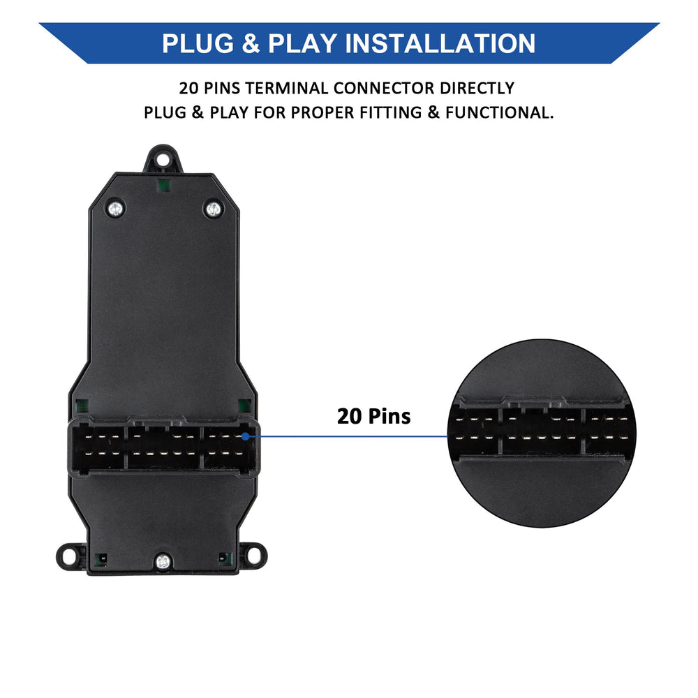 Obaee switch installed in CR-V driver door demonstrating restored control