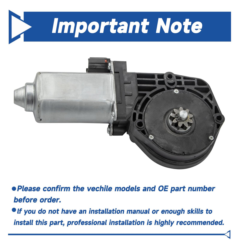 Obaee motor installed in vehicle door showing correct orientation and restored function