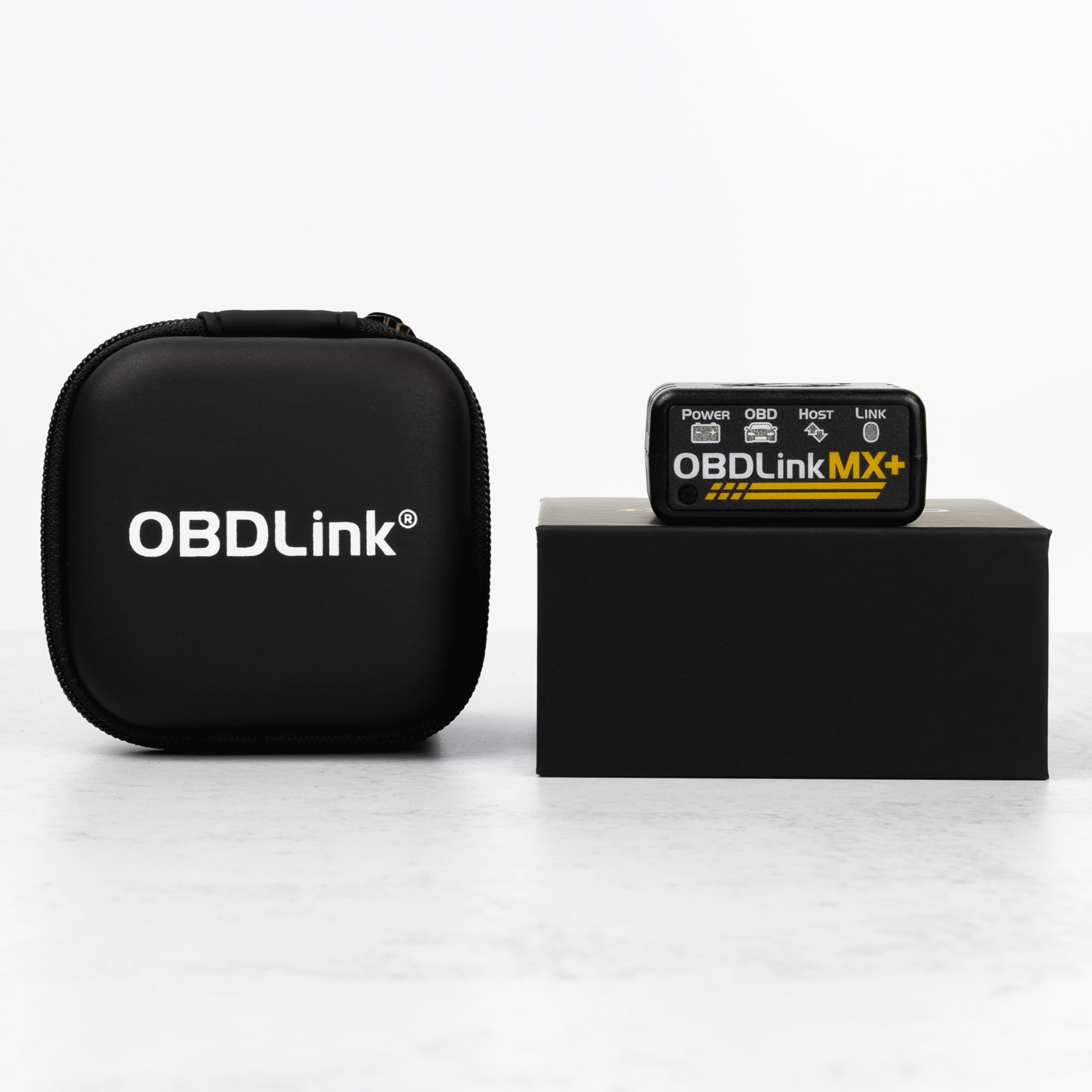 OBDLink MX+ plugged into vehicle OBD port demonstrating quick installation benefit