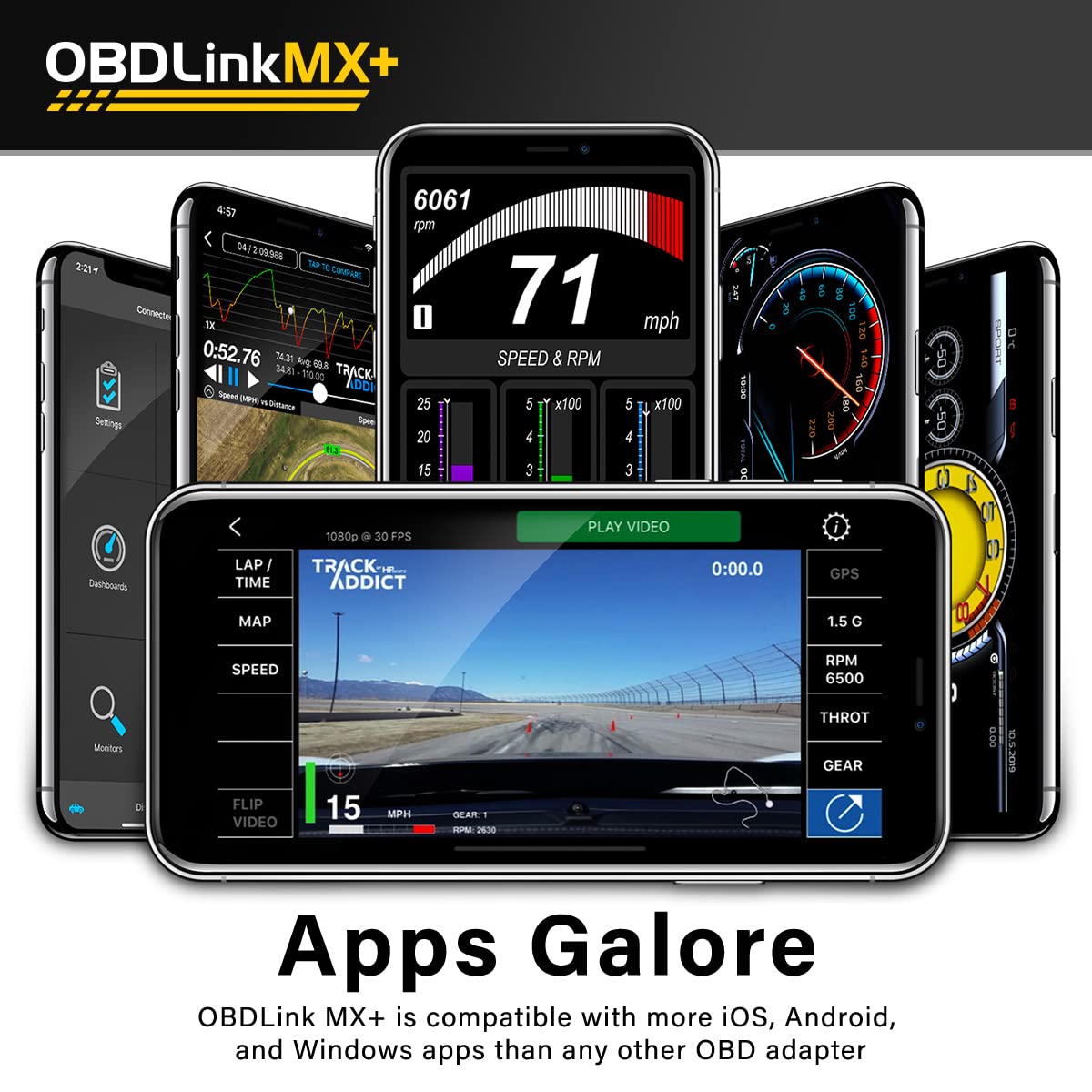 OBDLink MX+ paired with smartphone app screen for live data monitoring benefit