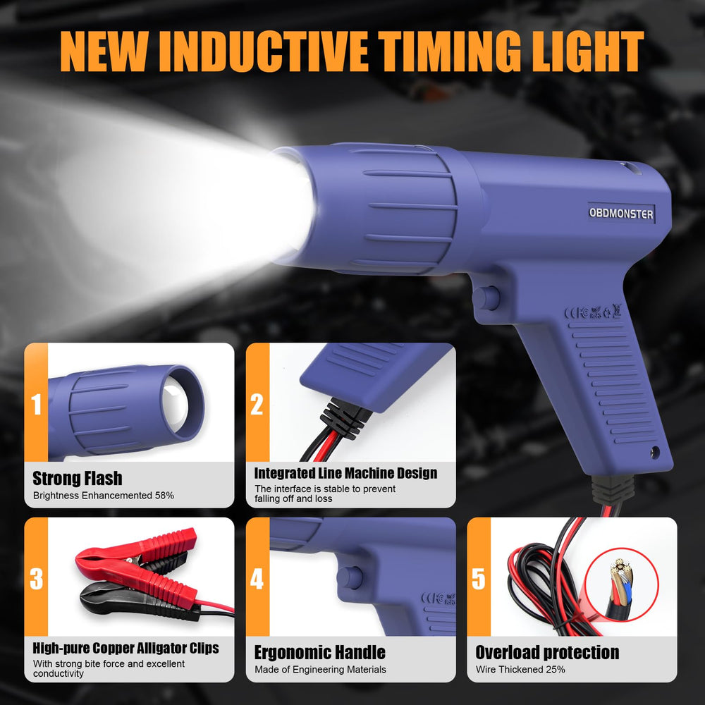 OBDMONSTER pistol handle highlighting ergonomic grip for comfortable single-handed use