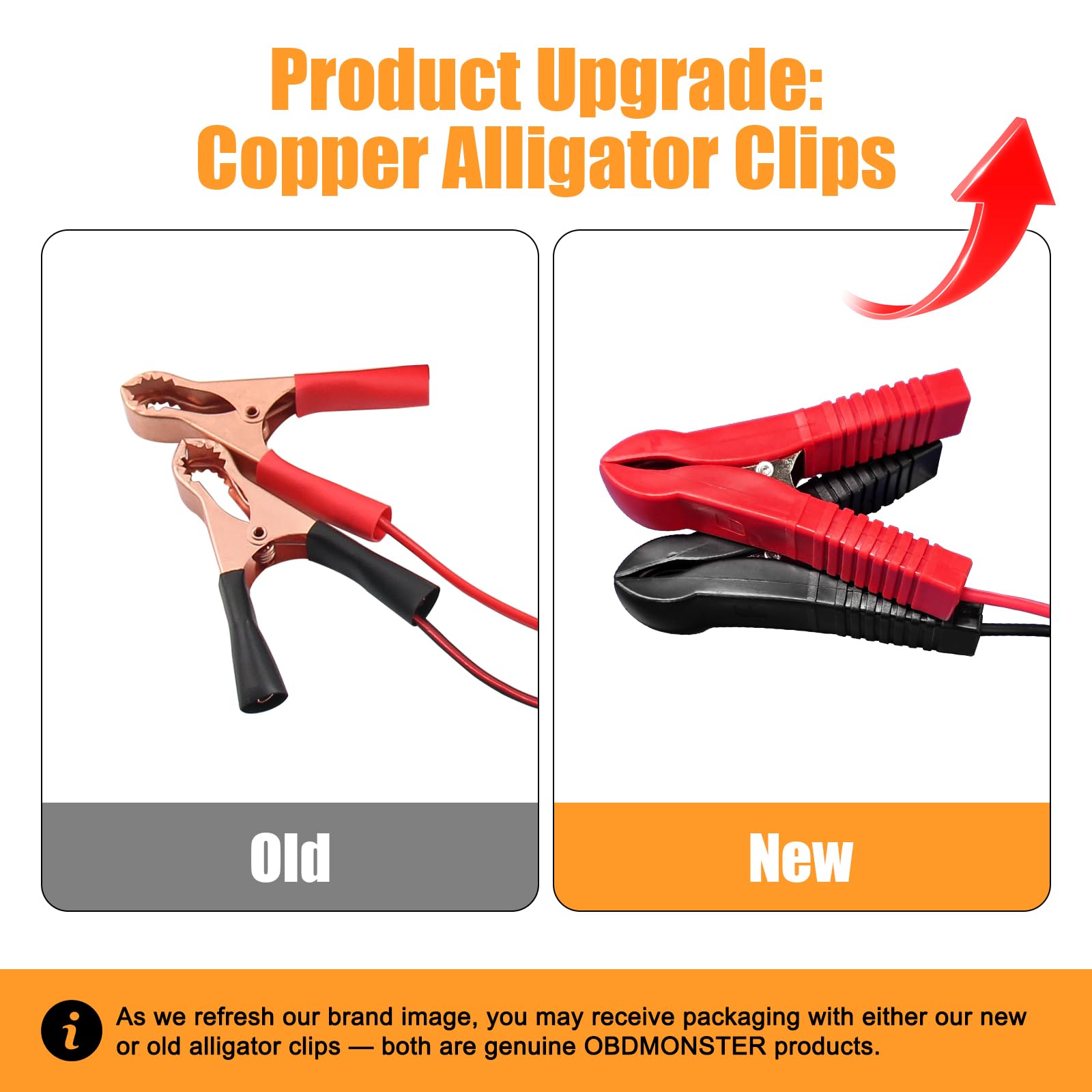 OBDMONSTER inductive clamp closeup with sliding clip for safe high-voltage pickup