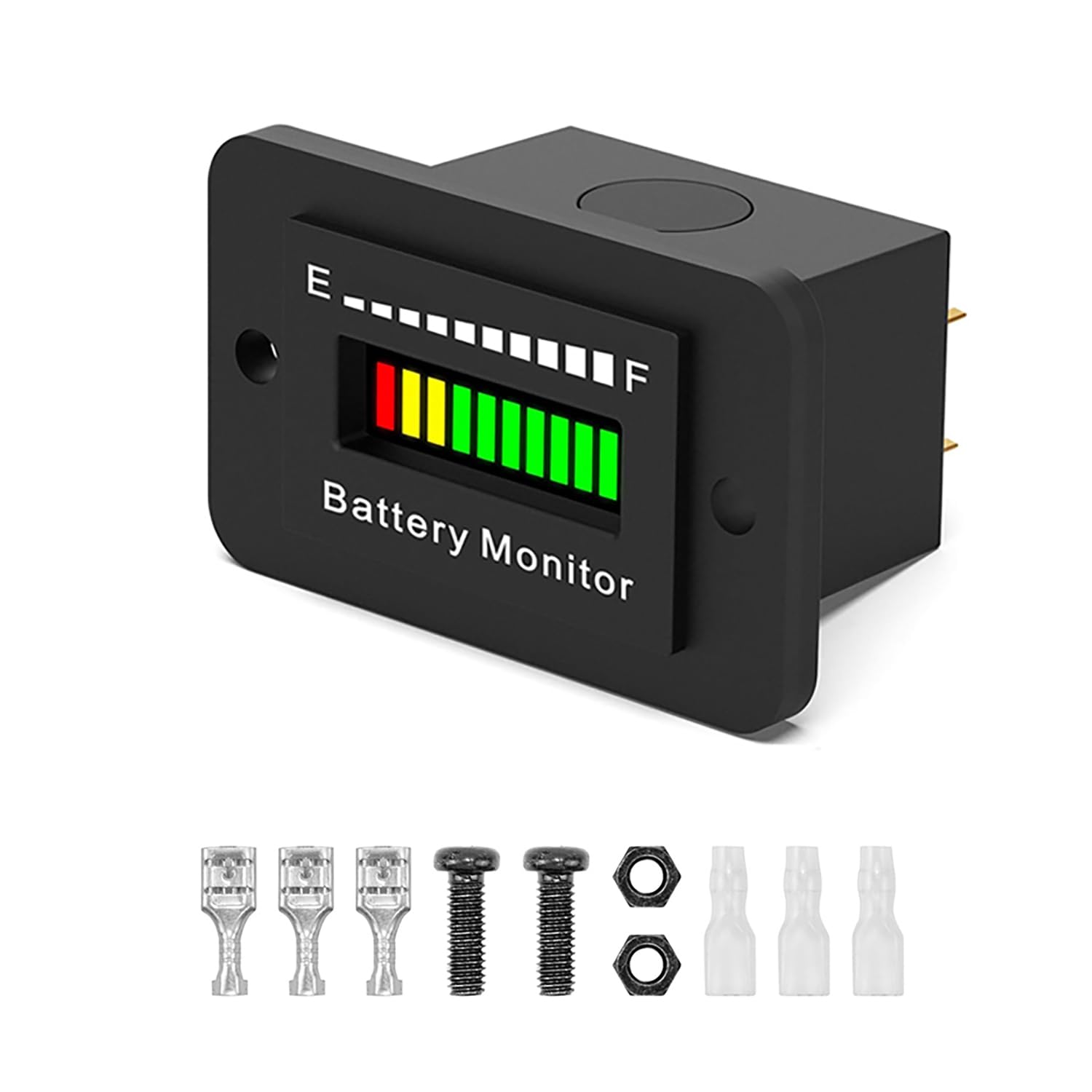 OBDResource front panel display showing 10‑segment LED for quick capacity check
