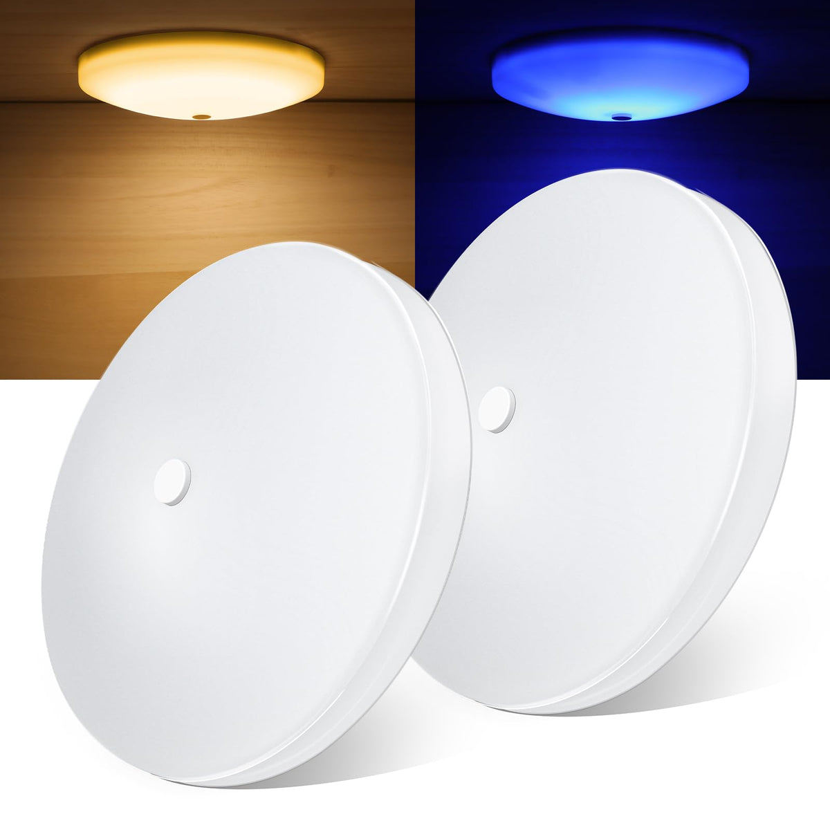 Obeaming front view ceiling dome light showing clean finish and bright benefit