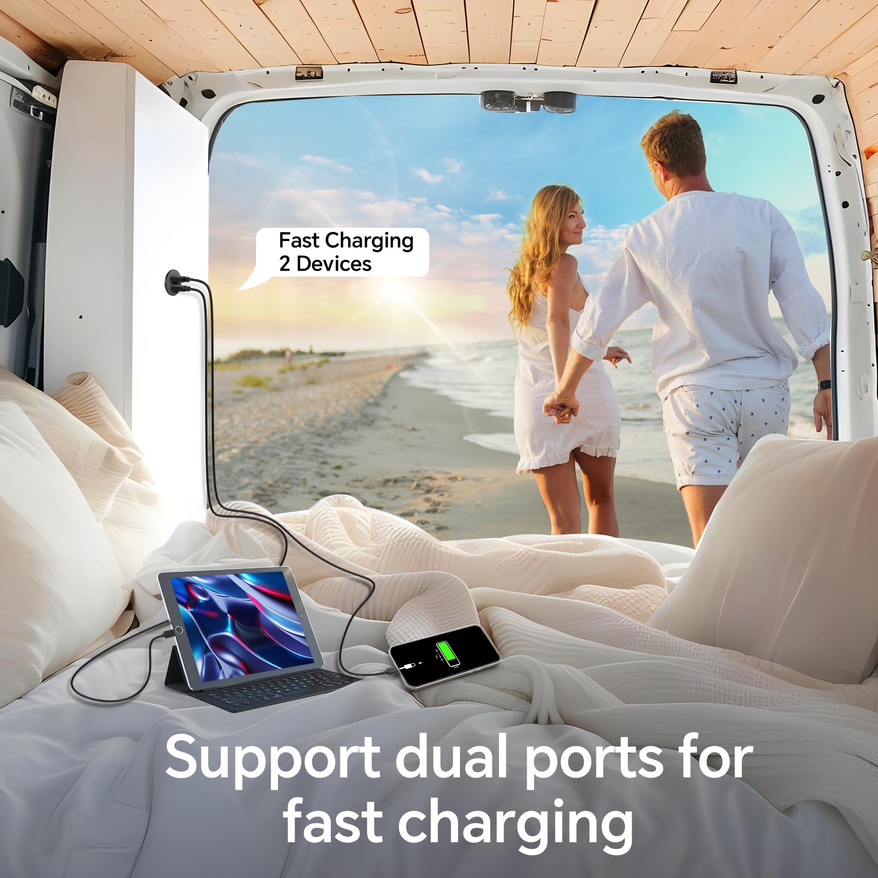 Obeaming installed in RV panel proving drop-in fit and tidy OEM-style integration