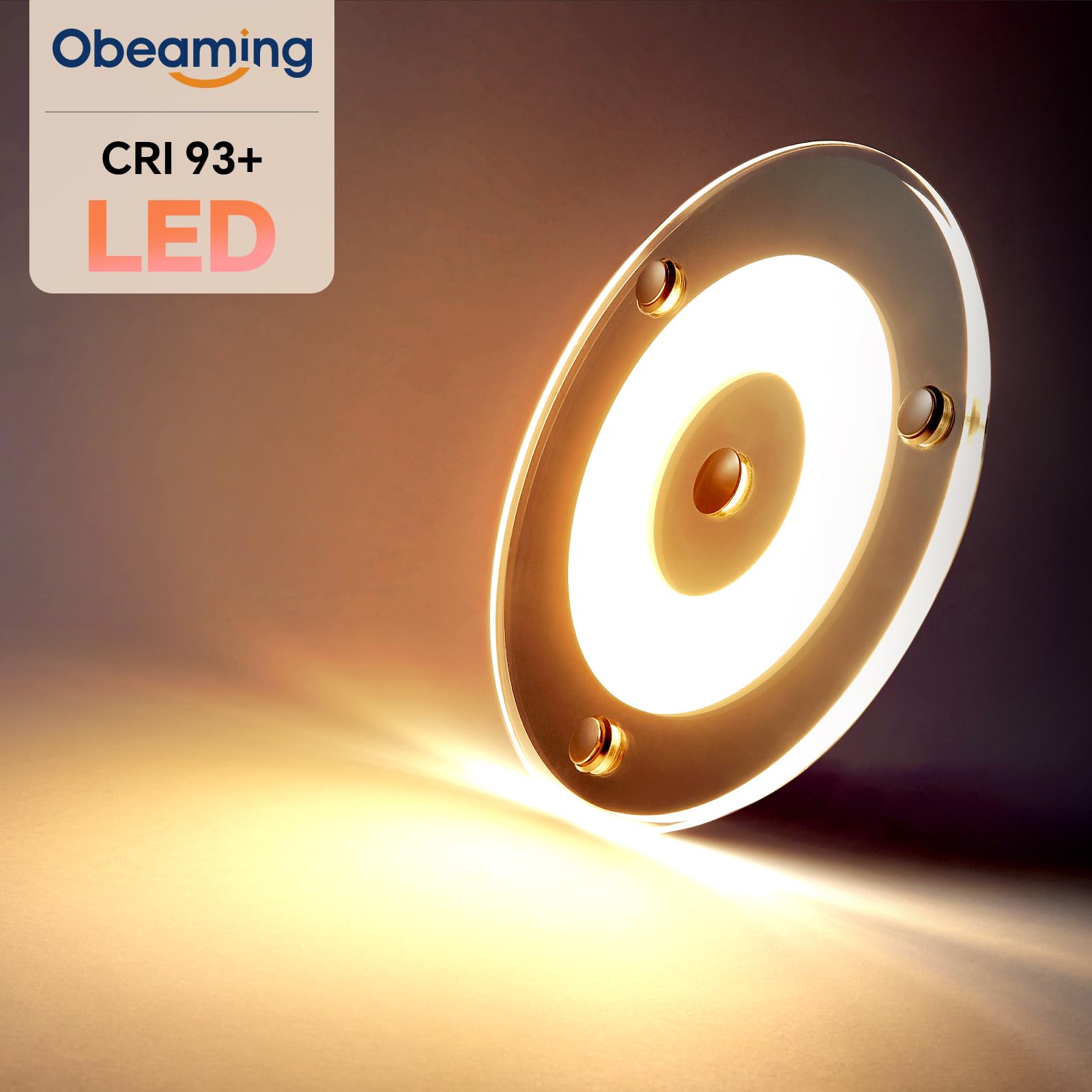 Obeaming mounted in RV ceiling demonstrating neat surface mount benefit