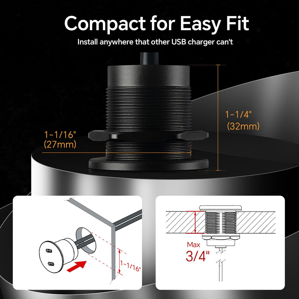 Obeaming size and scale with ruler showing compact dimensions for panel replacements