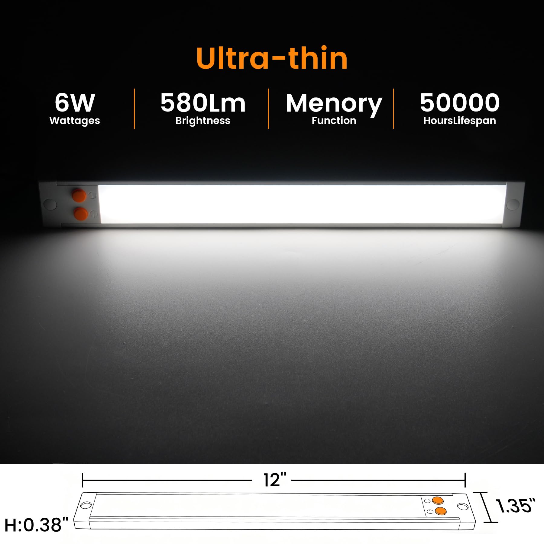 Obeaming under-cabinet installation example saving ceiling space