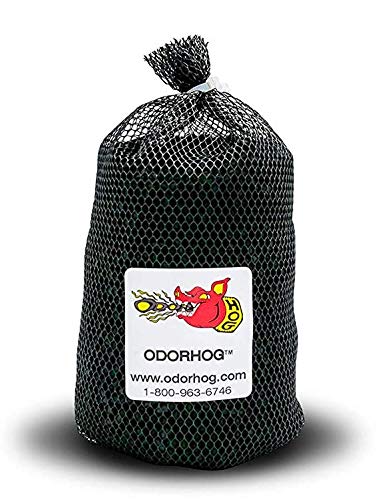 OdorHog front view of installed cap showing replacement bag access and improved odor control