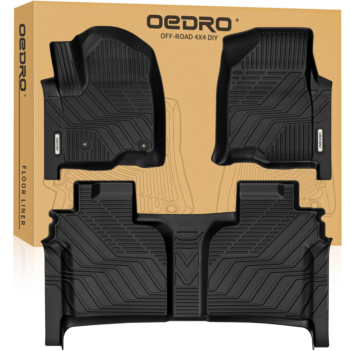 OEDRO front mats front view showing full coverage benefit