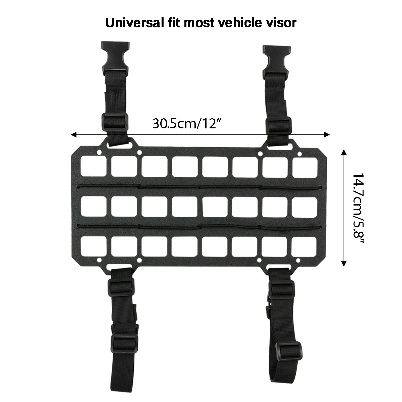 OEMASSIVE visor with mounted pouches displaying quick-grab EDC accessibility