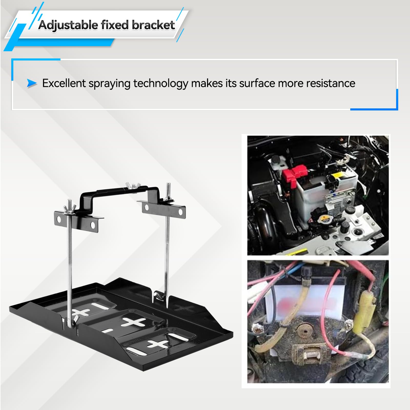 OEMASSIVE installed in car battery compartment demonstrating secure hold