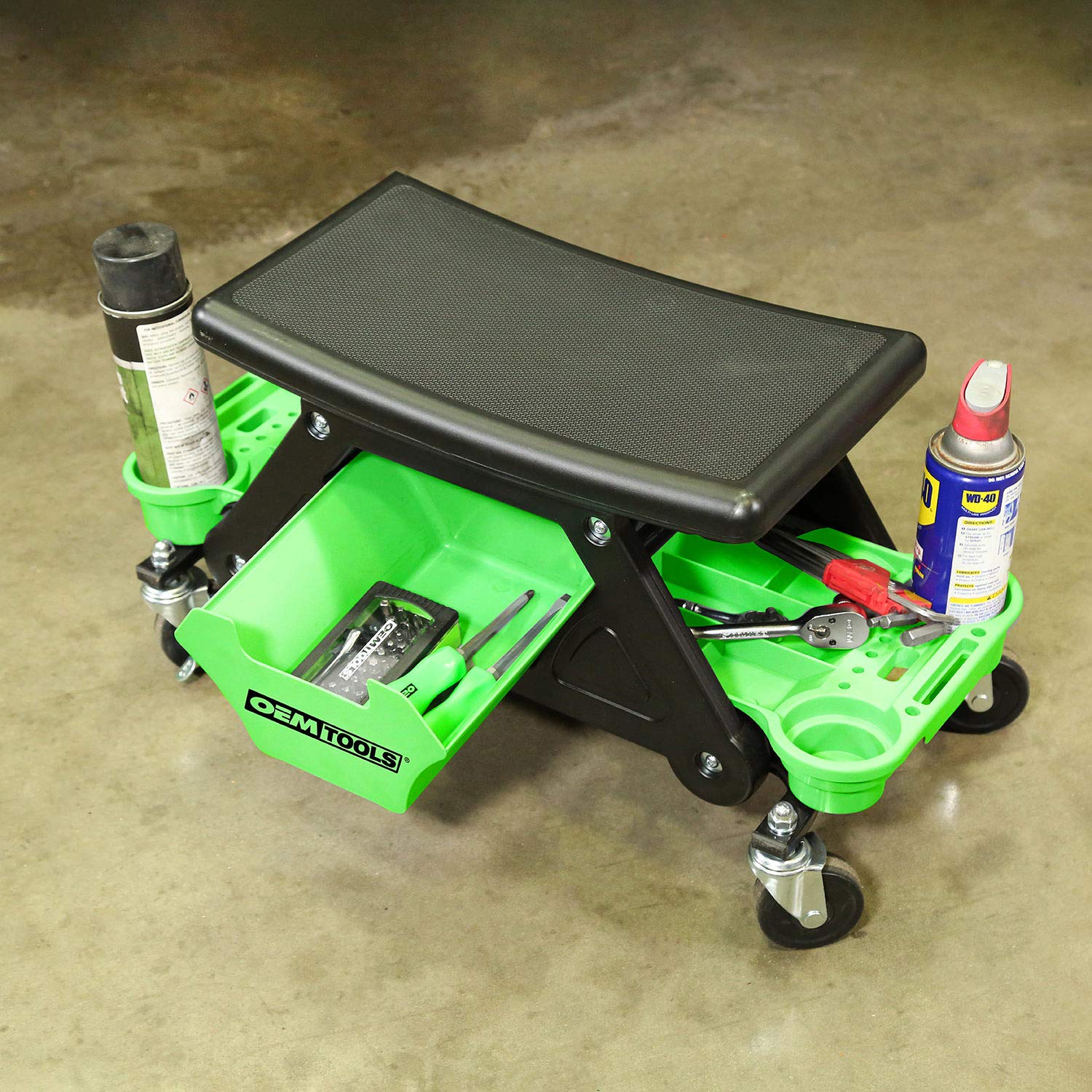 OEMTOOLS in a garage scene improving workflow and reducing bending