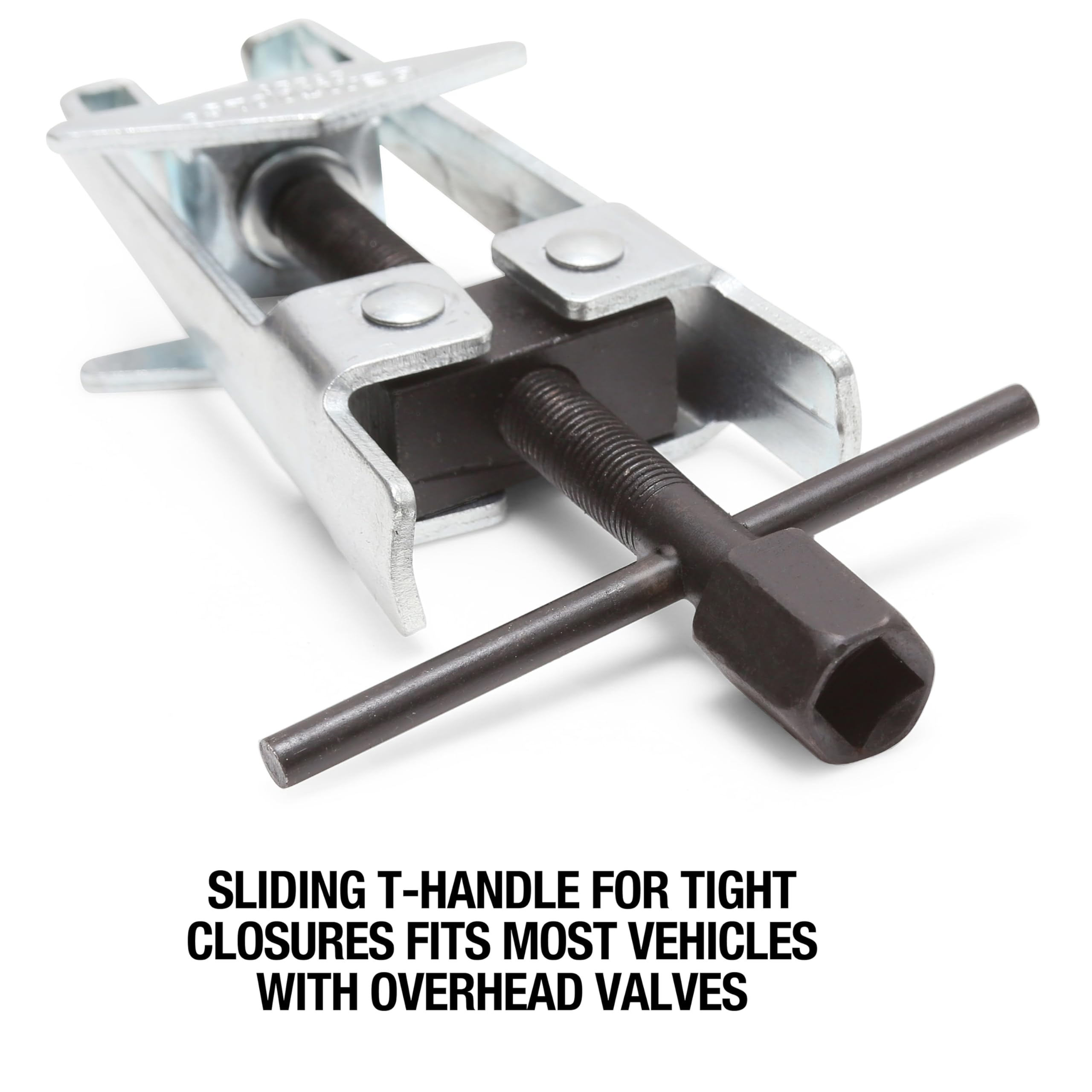 OEMTOOLS 25220 offset jaws close-up gripping spring retainer for secure hold