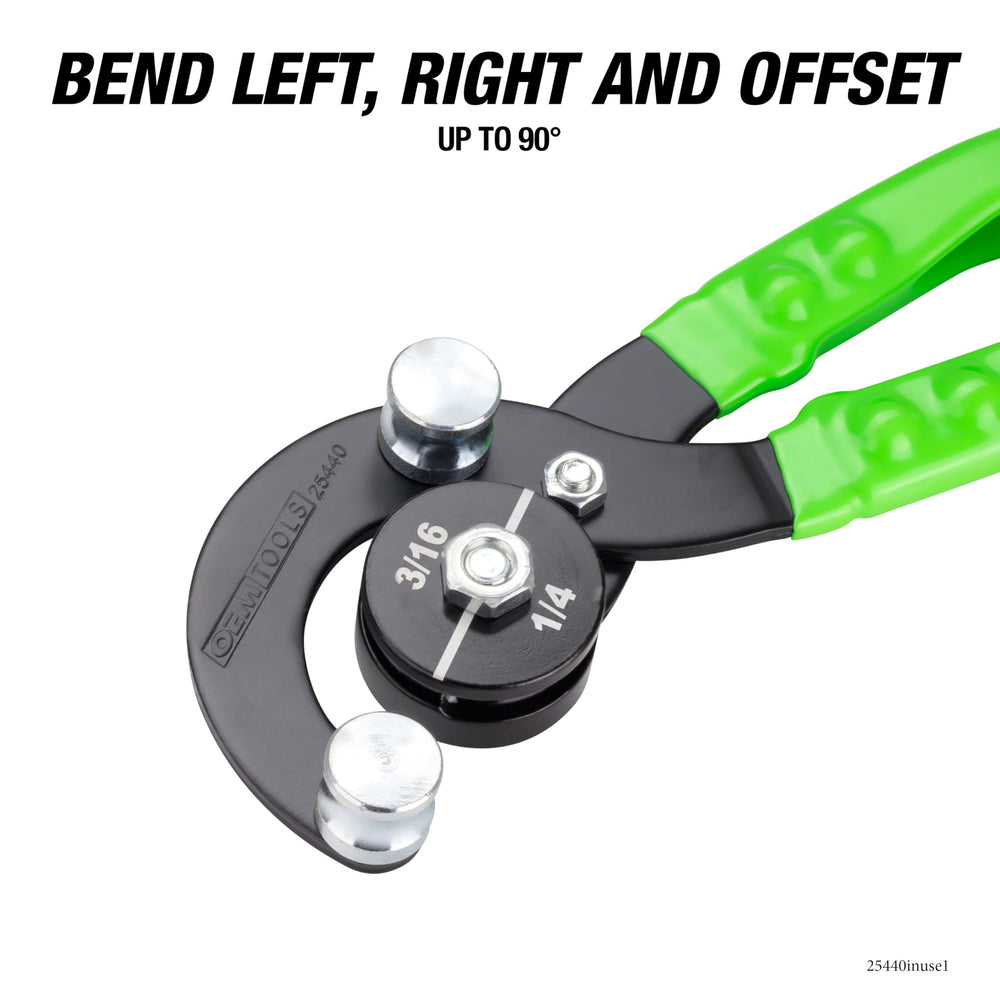 OEMTOOLS 25440 close-up of jaws highlighting formed bending radius and metal finish
