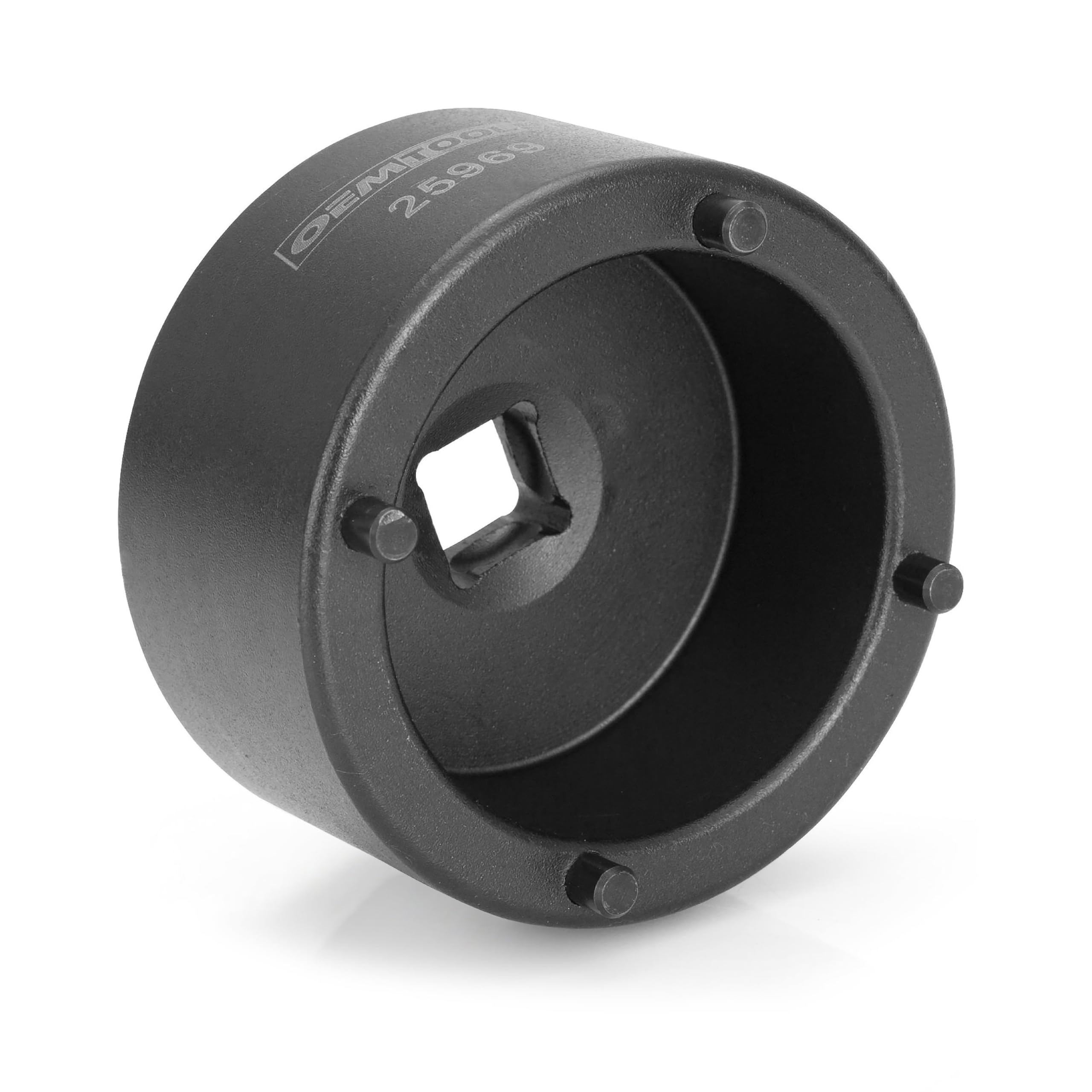 OEMTOOLS socket front view showing four-pin engagement and precise fit benefit