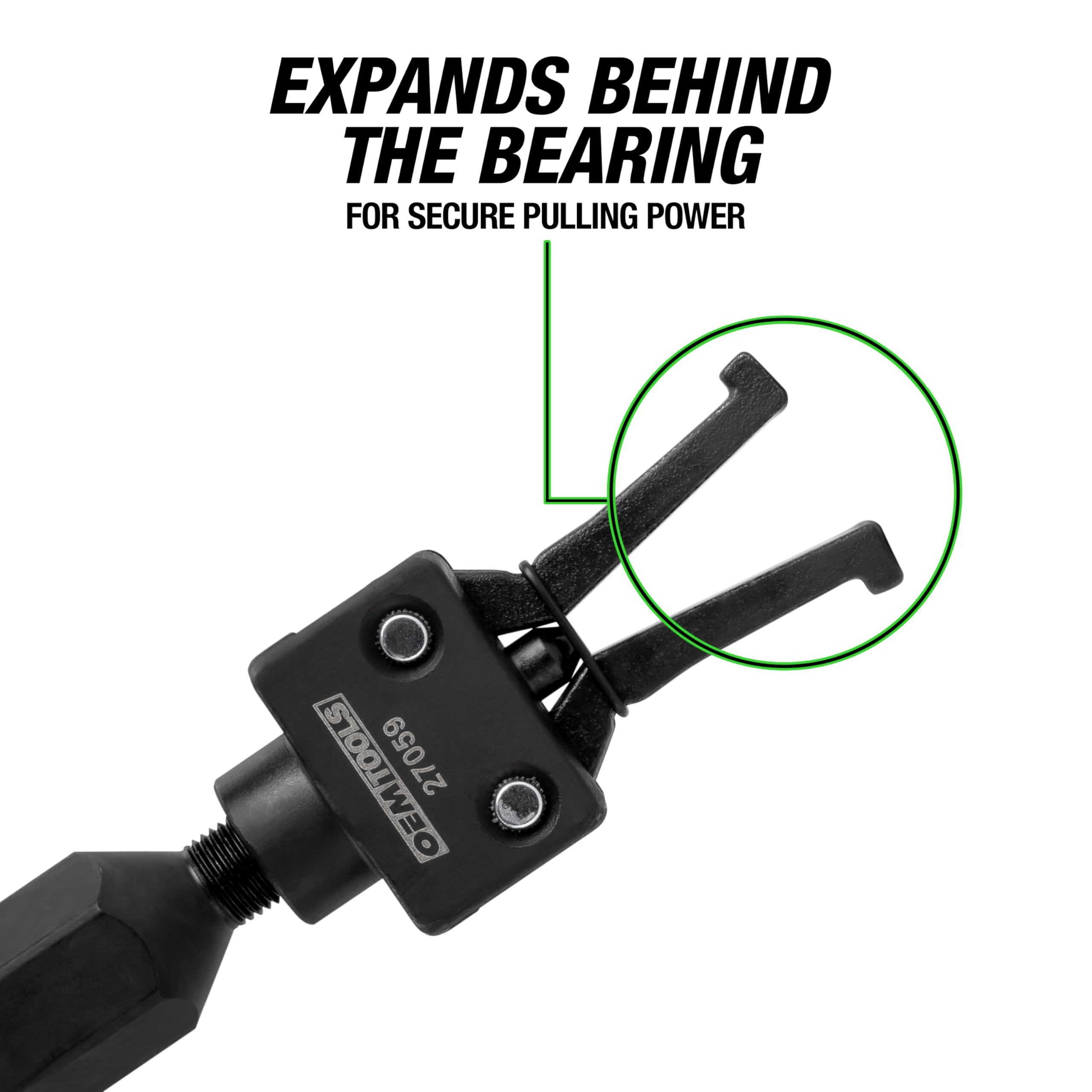 OEMTOOLS attachment mounted on slide hammer demonstrating ready-to-use performance