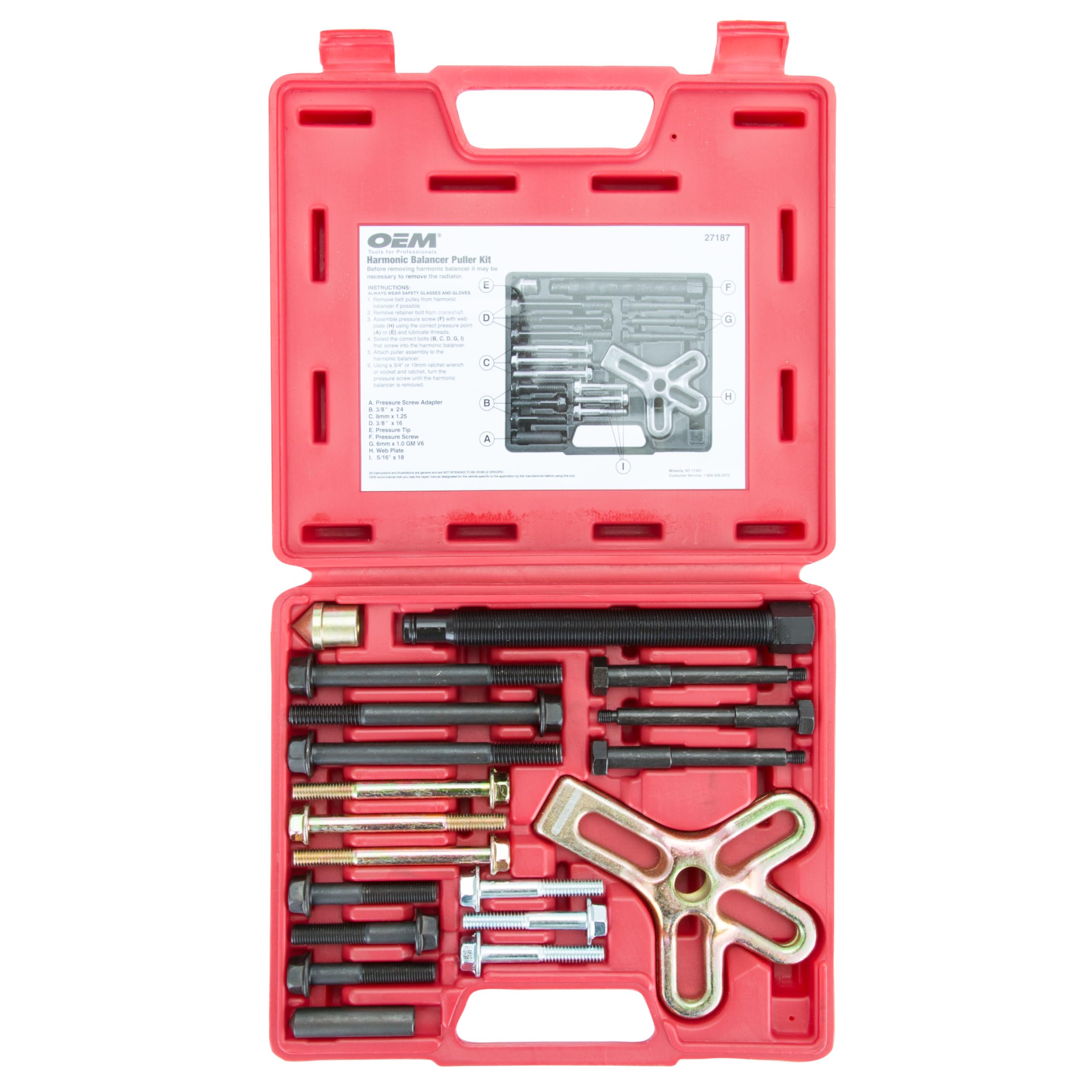 OEMTOOLS 27187 close-up of floating swivel protecting shaft ends for safer pulls