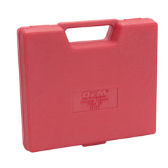 OEMTOOLS 27187 parts neatly organized in blow-mold case for easy portability